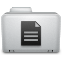 Noir Documents Folder Icon 128x128 png